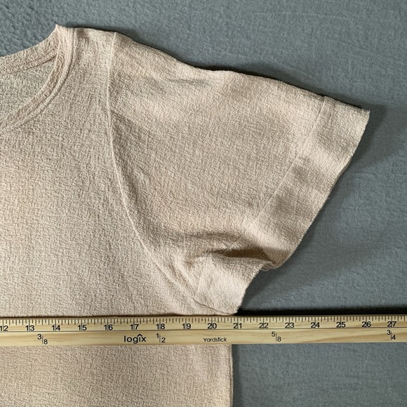Madewell Texture & Thread Flutter Sleeve Blush‎ Pink U-Hem Top Shirt Size Small - Picture 4 of 7